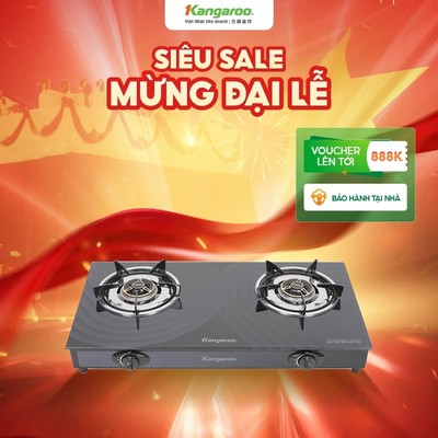 Bếp gas dương kính hai lò Kangaroo KG519M