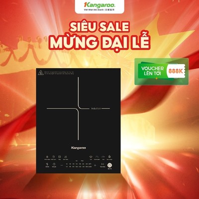 [CÔNG SUẤT 2200W - CẢM ỨNG] Bếp điện từ đơn Kangaroo KGIC22S2 - 8 chức năng tặng kèm nồi