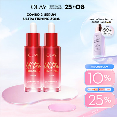 [LS] Combo 2 Serum OLAY Ultra Firming Giúp Da Săn Chắc & Mịn Màng 30MLx2