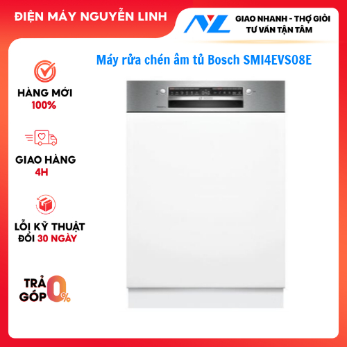 Máy rửa chén Bosch SMI4EVS08E (Series 4, 14 bộ)