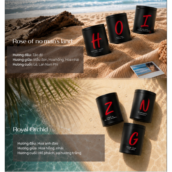 Nến Thơm Royal Orchid (N.G.Z) – FLIRT Candle ALPHABET 220g – Khắc Tên Theo Yêu Cầu, Quà Tặng Người T