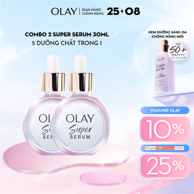 [LS] Super Serum OLAY 5 Dưỡng Chất Trong 1 Chai 30ml Hoặc 30mlx2