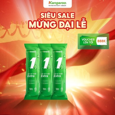 Combo bộ 3 lõi lọc thô số 1 Kangaroo dùng cho máy RO