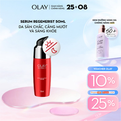 [LS] Serum OLAY REGENERIST Dưỡng Da Căng Mướt, Sáng Khỏe & Phục Hồi Dấu Hiệu Lão Hóa 50ML