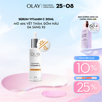 [LS] Super Serum OLAY LUMINOUS NIACINAMIDE + VITAMIN C Mờ Vết Thâm, Đốm Nâu, Dưỡng Sáng Da 30ML