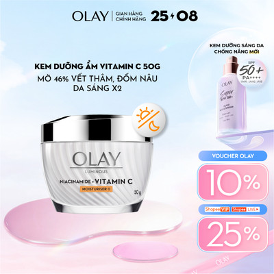 [LS] Kem Dưỡng Ẩm OLAY LUMINOUS NIACINAMIDE + VITAMIN C 50G Mờ Vết Thâm, Đốm Nâu, Dưỡng Sáng Da