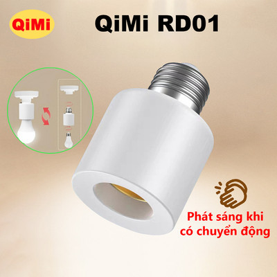 Đui Đèn E27 Cảm Biến Tự Động RD01 - Phát Sáng Khi Có Chuyển Động, Dễ Lắp Đặt, Tiết Kiệm Điện