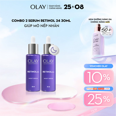 [LS] Combo 2: Serum OLAY RETINOL24 Giúp Mờ Nếp Nhăn 30MLX2