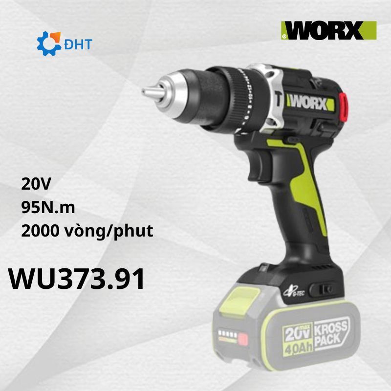 Máy Khoan Cầm Tay Dùng Pin 20V Worx WU373.91