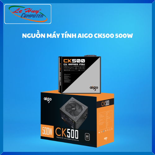 Nguồn PC AIGO CK500 500W Non Modular - Hàng Chính Hãng