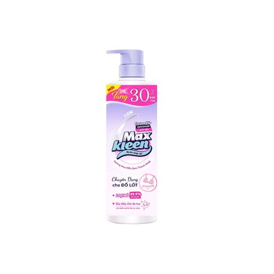[ĐỘC QUYỀN SINH VIÊN] Chai nước giặt đồ lót MaxKleen Lingerie Wash Dịu nhẹ Kháng Khuẩn 500gram tặng 150gram