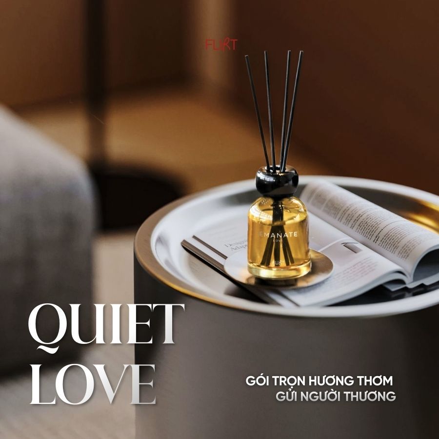 Tinh Dầu Khuếch Tán Hoàng Lưu – FLIRT Candle EMANATE LOVE 120ml – Thơm Không Gian, Decor Phòng