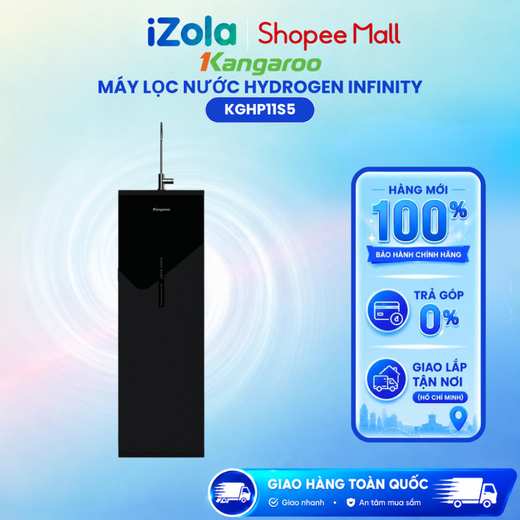 Máy lọc nước Kangaroo Hydrogen Infinity KGHP11S5 11 lõi - Hàng chính hãng