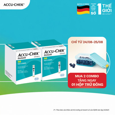 Combo 100 Que Thử Đường Huyết ACCU-CHEK Instant