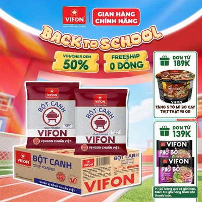 [VOUCHER HOT 10%] Thùng 20 gói Bột canh 14% VIFON 450gr/gói