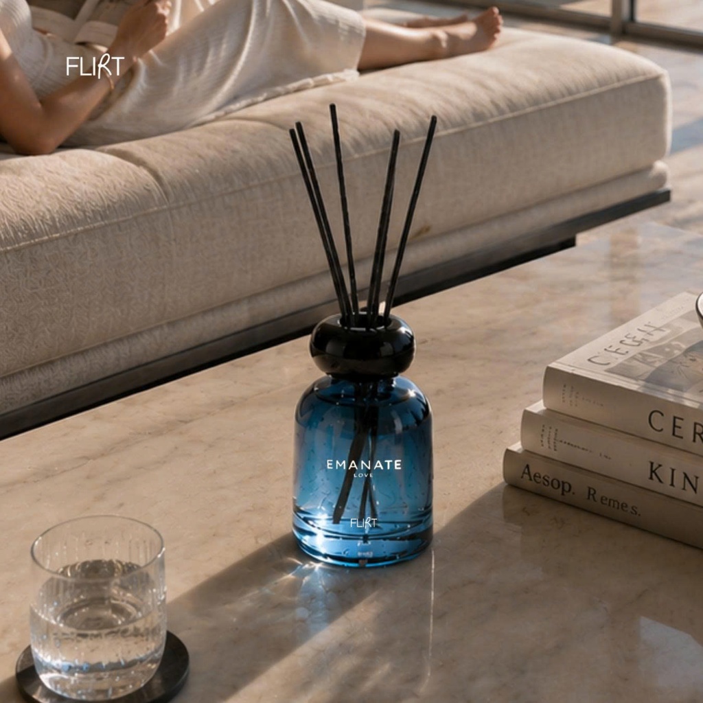 Tinh Dầu Khuếch Tán Thủy Vũ – FLIRT Candle EMANATE LOVE 120ml – Thơm Không Gian, Decor Phòng
