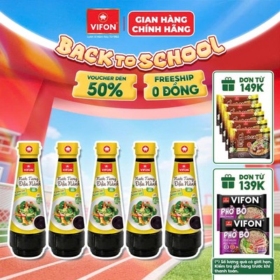 [VOUCHER HOT 10%] Set 5/Set 2 Chai Nước Tương Đậu Nành VIFON 300ml/Chai - Đậm Đà Trọn Vị