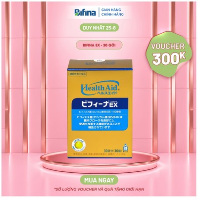 Men Vi Sinh Bifina Nhật Bản Loại EX 30 Gói - Hỗ Trợ Giảm Viêm Đại Tràng, Cải Thiện Tiêu Hóa