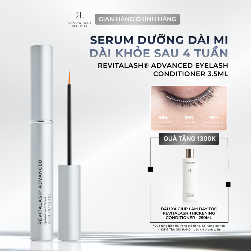 Serum Mọc Mi & Làm Dài Mi - RevitaLash® Advanced Eyelash Conditioner - 0.75ml/1.0ml/3.5ml