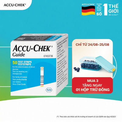 Hộp 50 Que Thử Đường Huyết Accu-Chek Guide