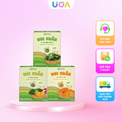Nui xoắn hữu cơ Anpaso cho bé ăn dặm từ 6 tháng