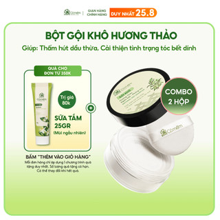 Combo 2 Gội Khô Hương Thảo Sạch Dầu Ngăn Bết Giúp Phồng Tóc Cỏ Mềm
