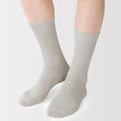 [26AW] MUJI Tất Nam Ôm 90 Độ Vải Gân (25-27cm)