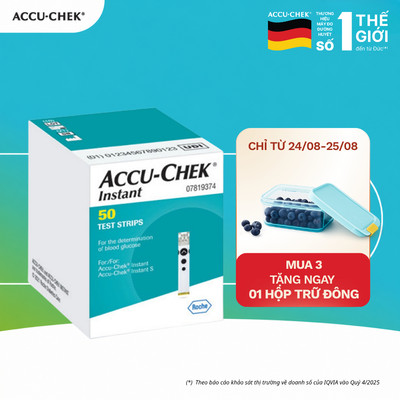 Que Thử Đường Huyết ACCU-CHEK Instant Hộp 50 Que Thử Đường Huyết