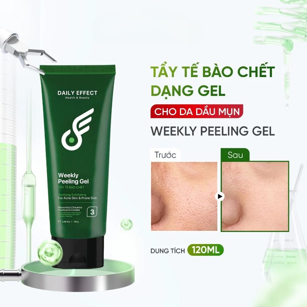 Ảnh 2 của Tẩy Tế Bào Chết DAILY EFFECT Weekly Peeling Gel hỗ trợ làm sạch lỗ chân lông, bã nhờn cho da dầu mụn
