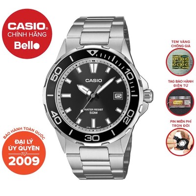 Đồng hồ Casio Nam dây thép Casio MTP-145D chính hãng bảo hành 1 năm Pin trọn đời