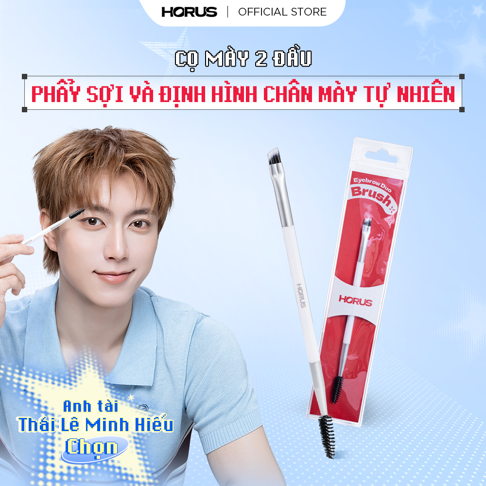 Horus Cọ mày 2 đầu đa năng Horus Eyebrow Duo Brush