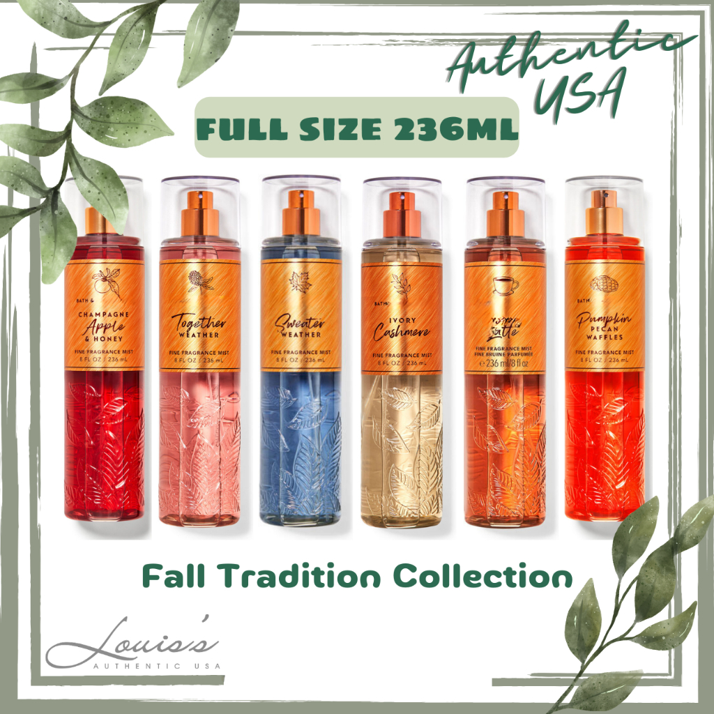 [ Full size ] Body mist TOGETHER WEATHER | IVORY CASHMERE | SWEATER | CHAMPAGNE APPLE HONEY - Xịt th