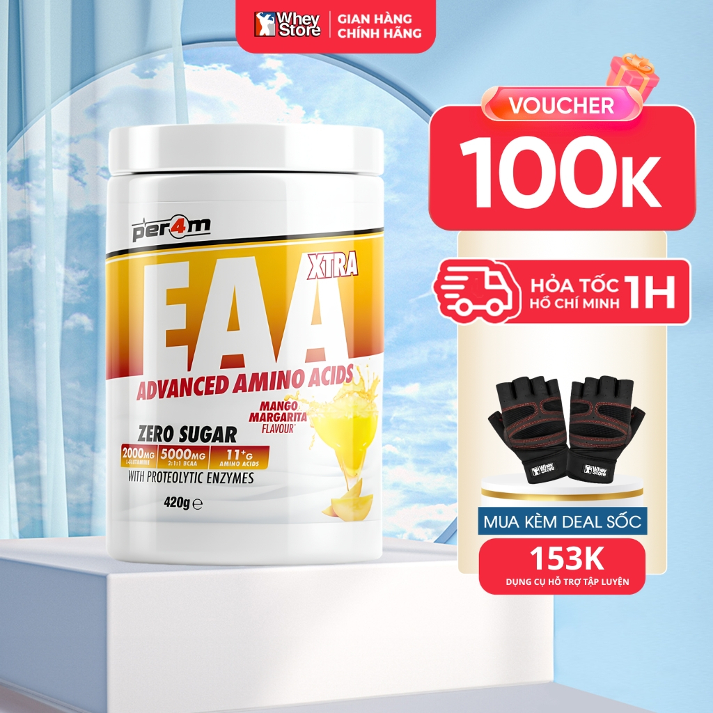 Bột Phục Hồi Per4m EAA Xtra Advanced Amino Acid 30 Servings Chính Hãng