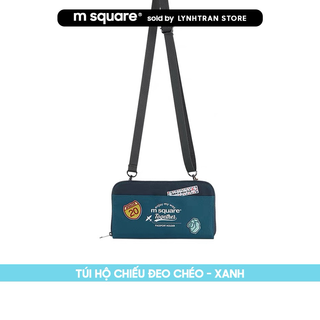 Túi hộ chiếu đa năng đeo chéo Msquare®️Chính hãng giá tốt