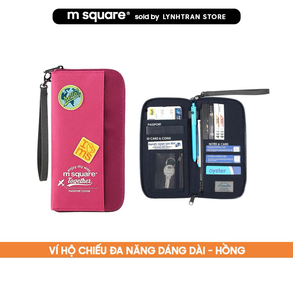 Ví hộ chiếu đa năng dáng dài Msquare®️Chính hãng giá tốt
