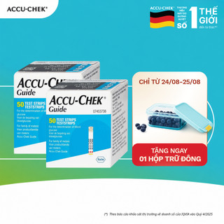 Bộ 2 Hộp Que Thử Đường Huyết ACCU-CHEK Guide Mỗi Hộp 50 Que Thử Đường Huyết