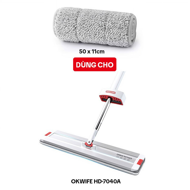Bông Lau Nhà Thay Thế PJ-7040A-PTB, Dùng Cho Cây Lau Nhà Tự Vắt OKwife HD-7040A
