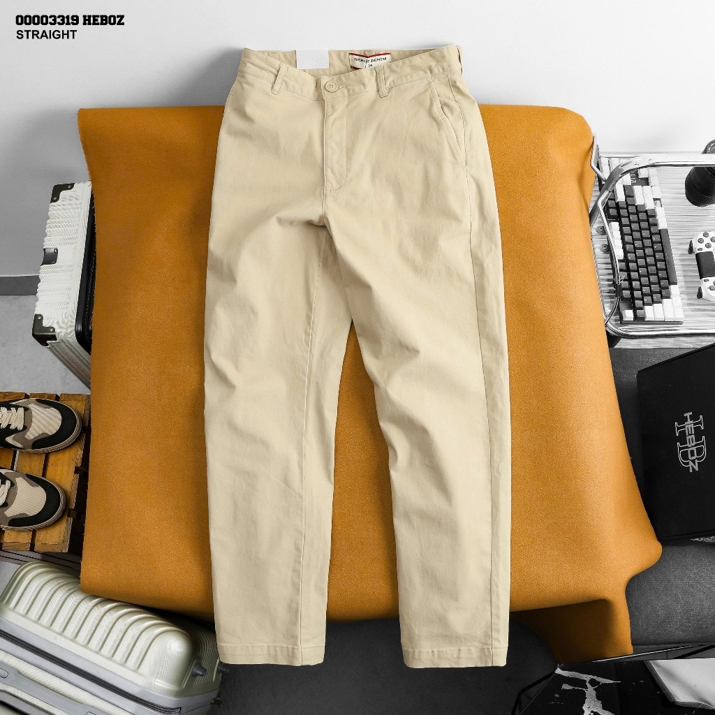 [HẾN STORE MENSWEAR] Quần kaki Heboz suông urban vibes 3M, quần kaki nam suông - 00003319