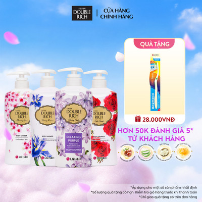 [CHÍNH HÃNG ĐỘC QUYỀN] Sữa tắm Double Rich Hương hoa chiết xuất thiên nhiên dưỡng ẩm, da mịn màng 550g