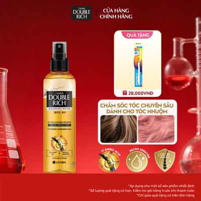 [CHÍNH HÃNG ĐỘC QUYỀN] Nước xịt dưỡng tóc Double Rich chăm sóc chuyên sâu cho tóc nhuộm 250ml, giữ màu tóc bền đẹp