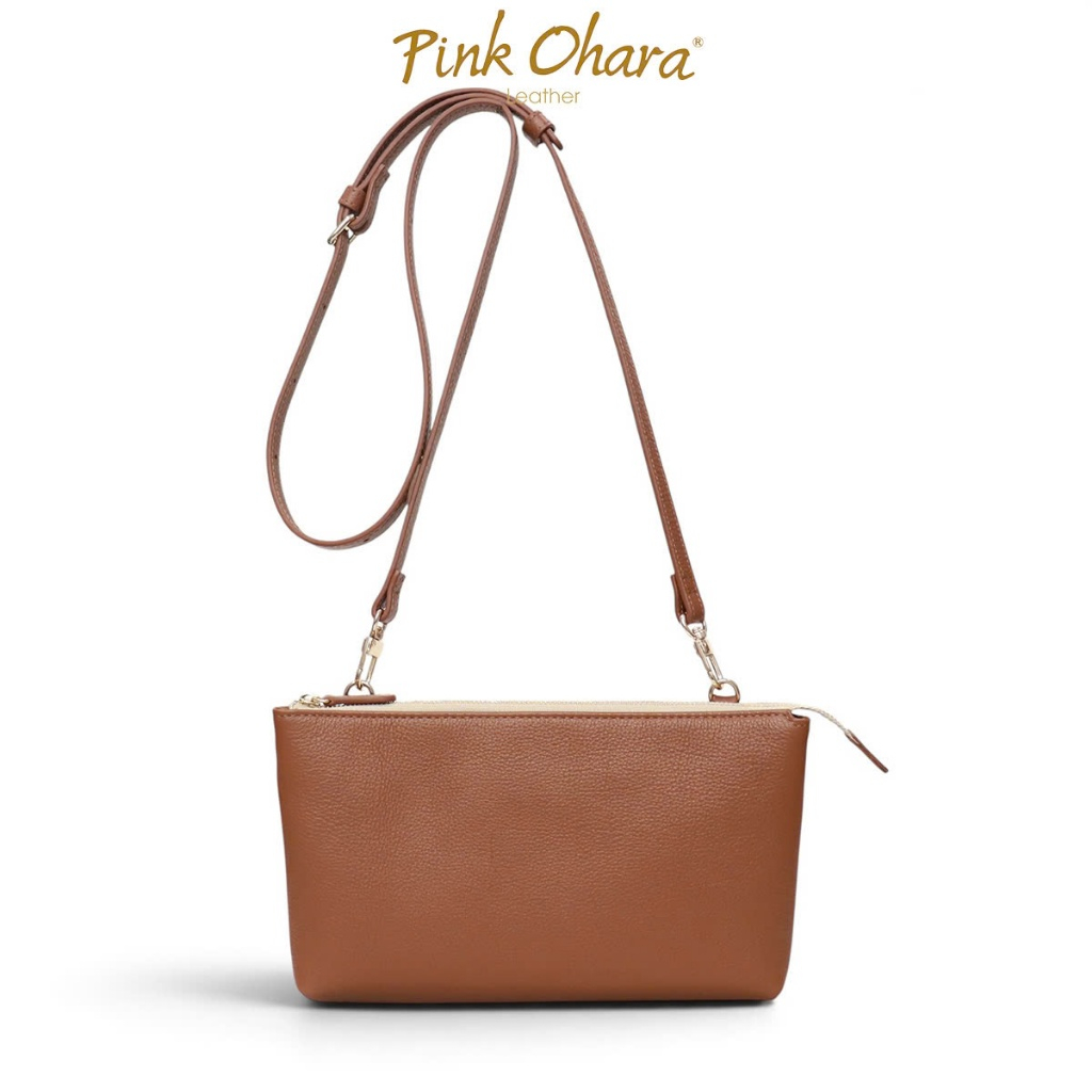 Túi Đeo Chéo/ Đeo Vai KALIA Da Bò Thật PINK OHARA