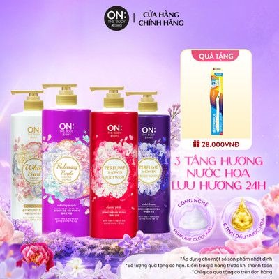 [CHÍNH HÃNG ĐỘC QUYỀN] Sữa tắm Nước hoa 3 tầng hương On: The Body Hương lưu hương 24h, da ẩm mịn 500g
