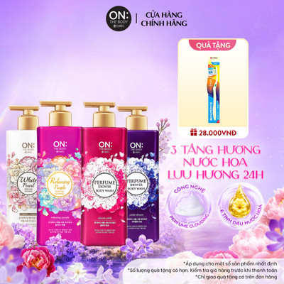 [CHÍNH HÃNG ĐỘC QUYỀN] Sữa Tắm Hương Nước Hoa 3 Tầng Hương On: The Body Hương Lưu Hương 24h, Da Ẩm Mịn 500g