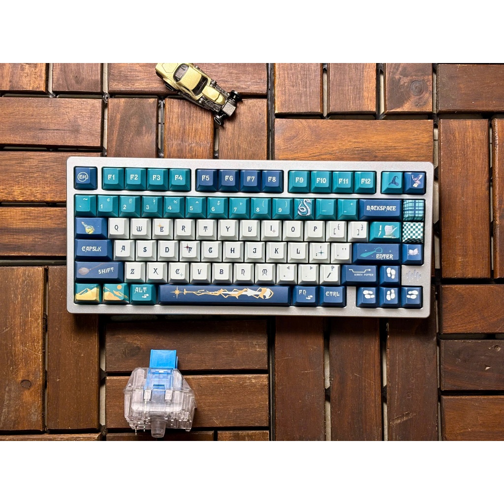 Bàn phím cơ không dây pmo  Wave75 /Rainy75 nhôm cnc, 3 mode , led rgb, hotswap Bh12 tháng Tungcustom