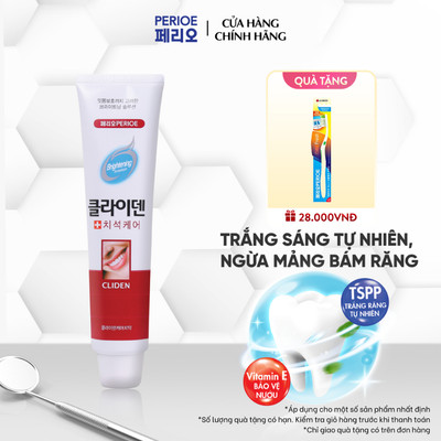 [CHÍNH HÃNG ĐỘC QUYỀN] Kem đánh răng Perioe Trắng sáng, ngừa mảng bám 120g, làm sáng men răng, cho hơi thở thơm mát