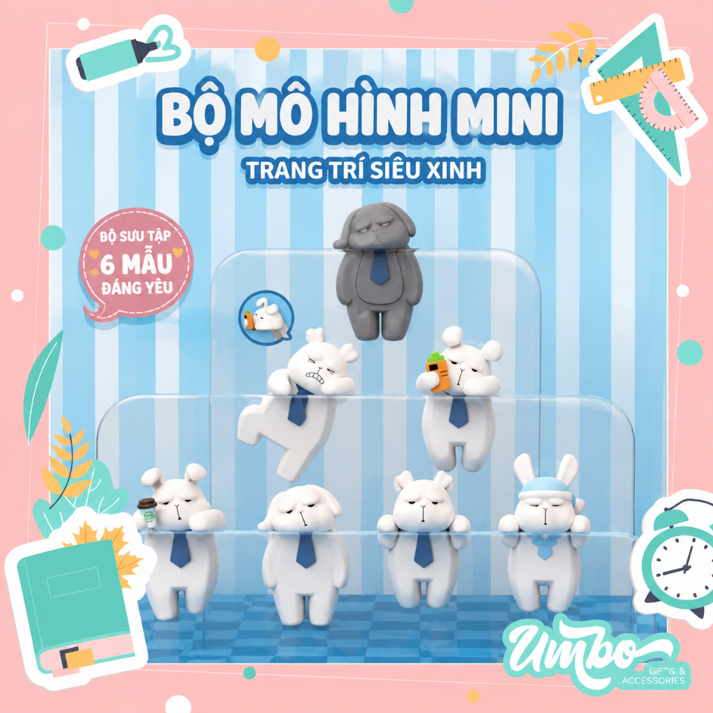 BLINDBOX THỎ LƯỜI CUDDLE HIPPER DÁN ĐT LAPTOP CHÍNH HÃNG