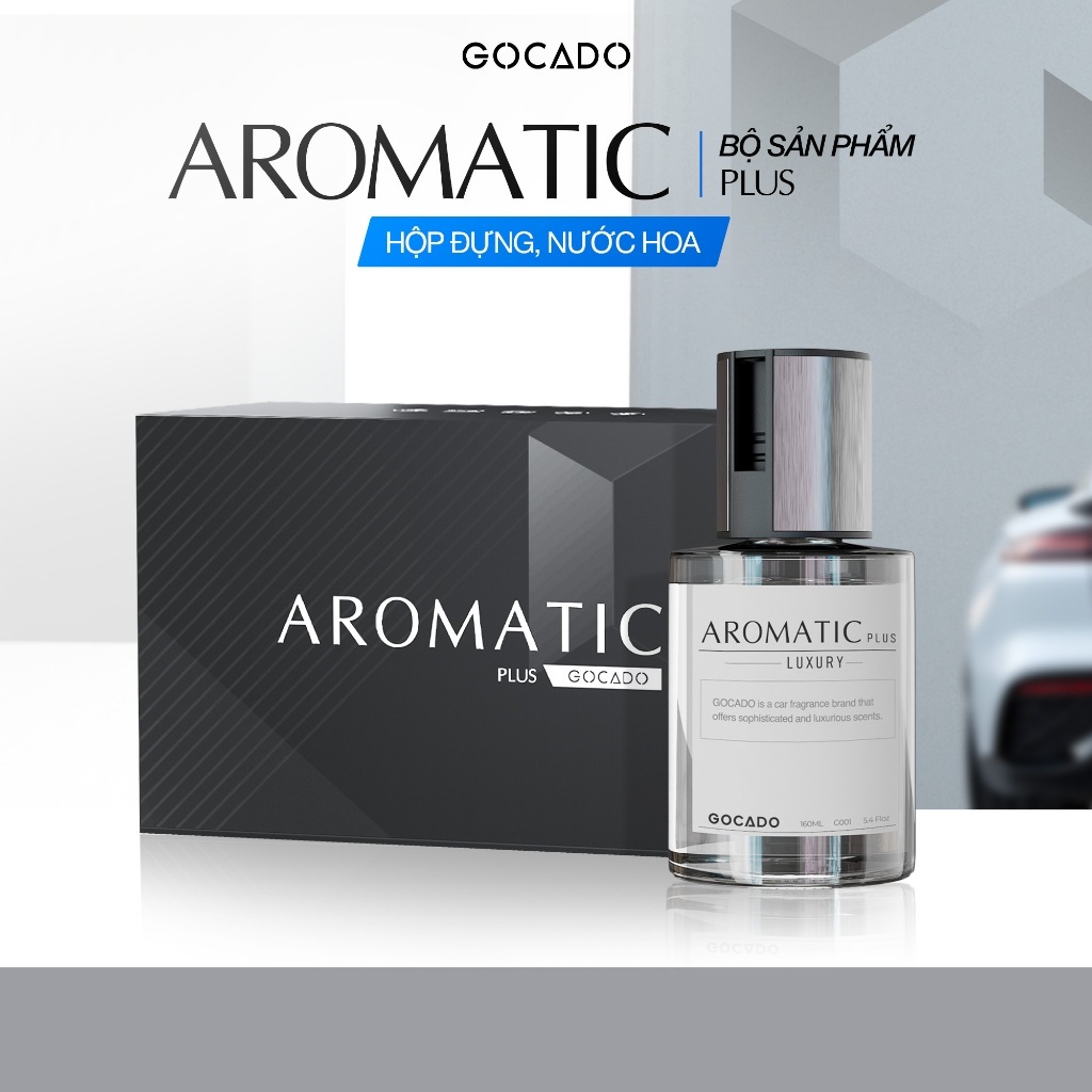 Nước Hoa Ô Tô Cao Cấp GOCADO AROMATIC Plus  Khử Mùi Hôi Xe Dung Tích 160ML