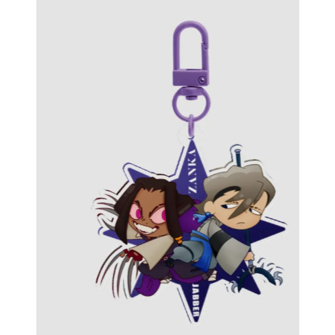 Jabber and Zanka twin keychain