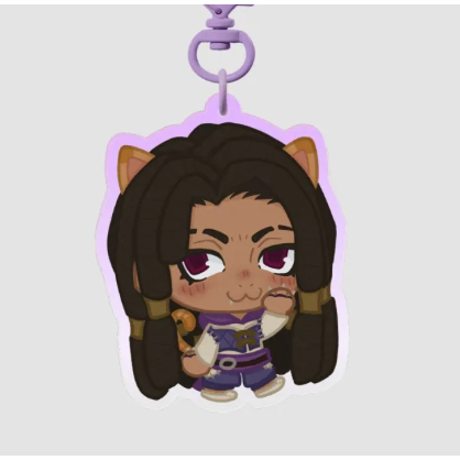 kitty jabber wonger keychain