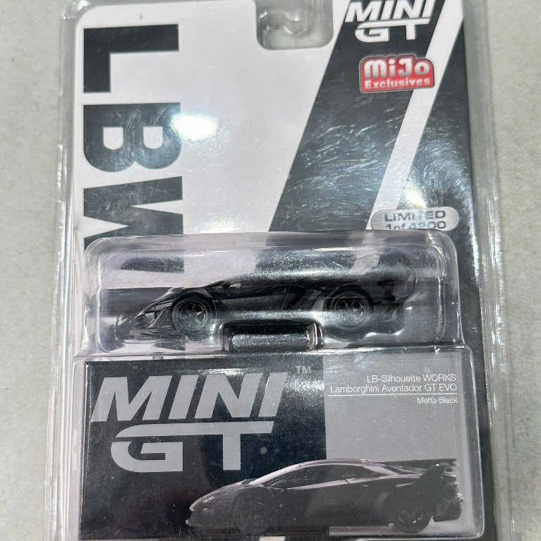 MÔ HÌNH 1:64 MINI GT - Lamborghini LB-Silhouette WORKS Aventador GT EVO Black